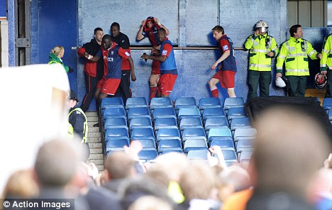 York players under attack