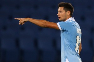 Mauro Zarate's representative Luis Ruzzi has declared 'war' on Lazio president Claudio Lotito after the club placed a £5 million price-tag on the out-of-favour Argentine forward.