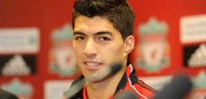 Liverpool striker Luis Suarez was again at the heart of controversy at Mansfield
