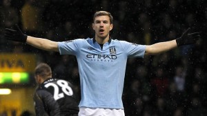 Borussia Dortmund general manager Michael Zorc has confirmed the club's interest in Manchester City striker Edin Dzeko.