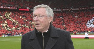 Sir Alex Ferguson recieved a rousting send-off in his last home game as Manchester United boss