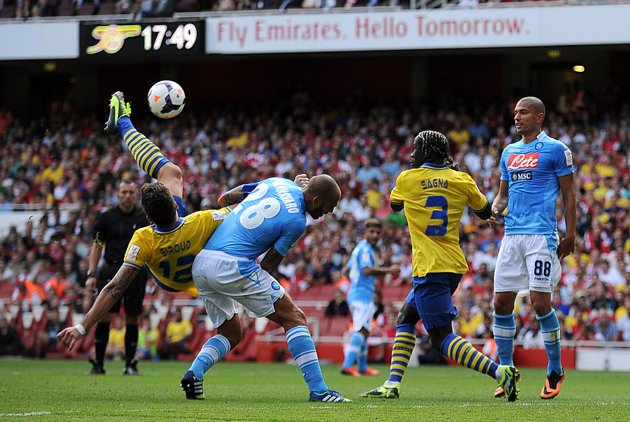 Arsenal will host S.S.C. Napoli at the Emirates Stadium on Tuesday night.