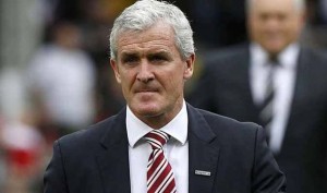 Stoke boss Mark Hughes will be looking for his side to continue their good home record against Arsenal this afternoon