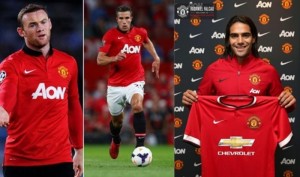 Manchester United's strike-force of Robin van Persie and Rademel Falcao looked ineffective, as Wayne Rooney once again started in midfield for the Red Devils
