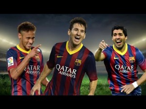Barcelona attacking trio Lionel Messi, Neymar and Luis Suarez have combined superbly this season