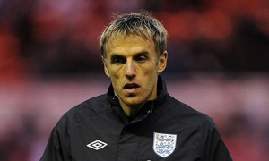 Former England international Phil Neville has started in his role as Valencia assistant manager