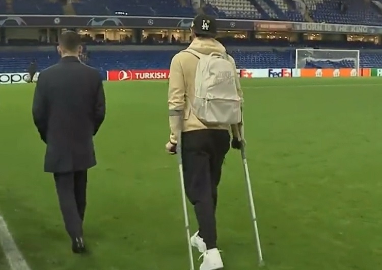 Chelsea and England leftback Ben Chilwell leaves Stamford Bridge on